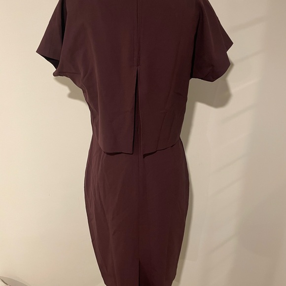 J. Crew Red Dolman Sleeve Sheath Midi Dress - Picture 4 of 8